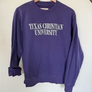 TCU Fall Rush Purple Sweatshirt- M
